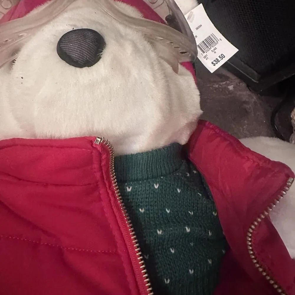 2004 Marshall Field’s SantaBear Ski Patrol Plush Bear Dog Goggles Tag 15”